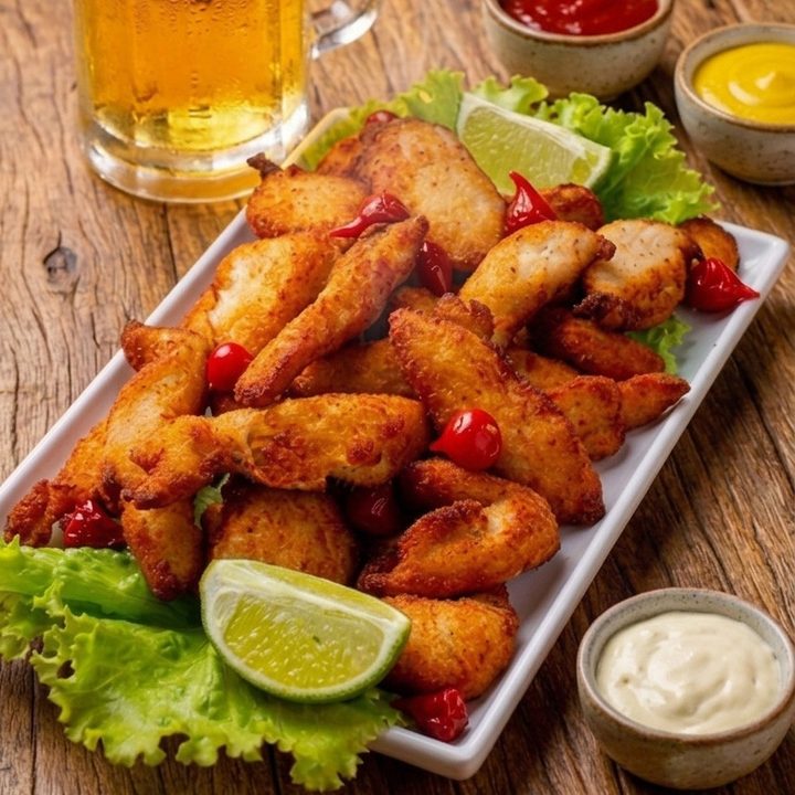 Porção de isca de frango